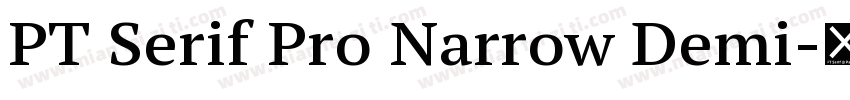 PT Serif Pro Narrow Demi字体转换